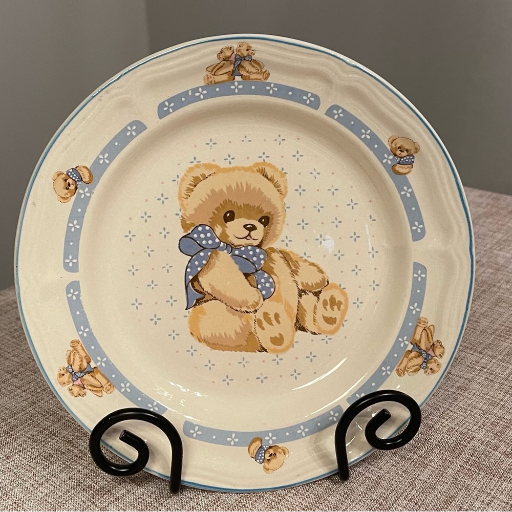 Teddy bear plate